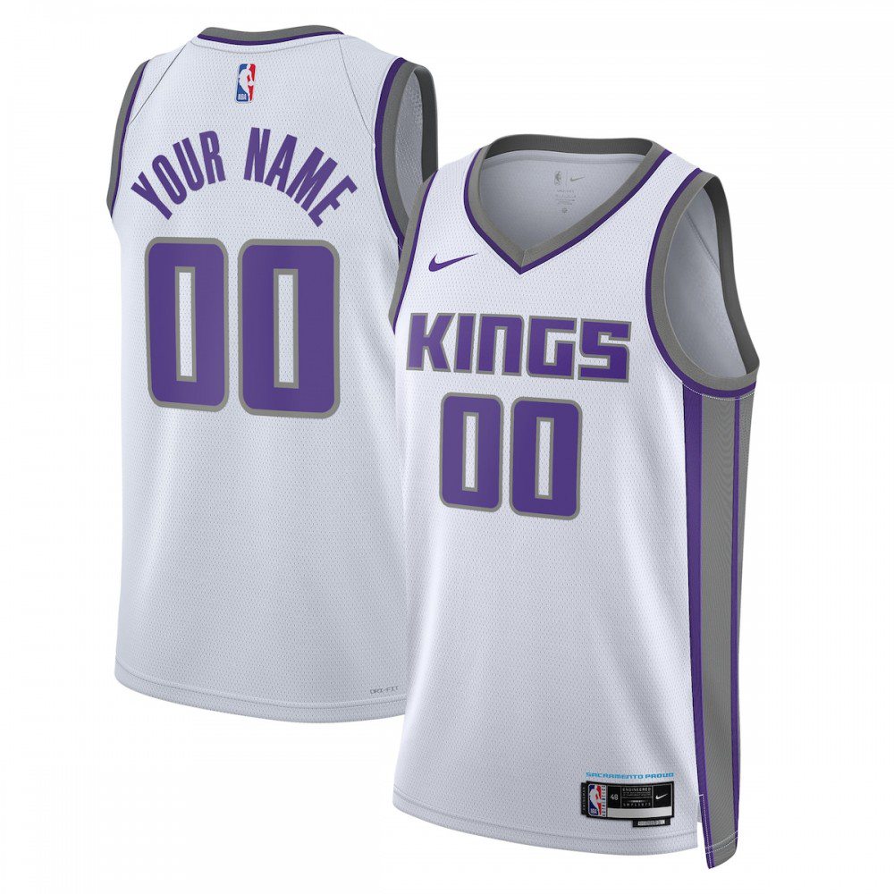 Sacramento Kings Unisex 2022/23 Swingman Custom Jersey White - Association Edition-Pro Kit Vault | Brand New 26/27 Sports Jerseys